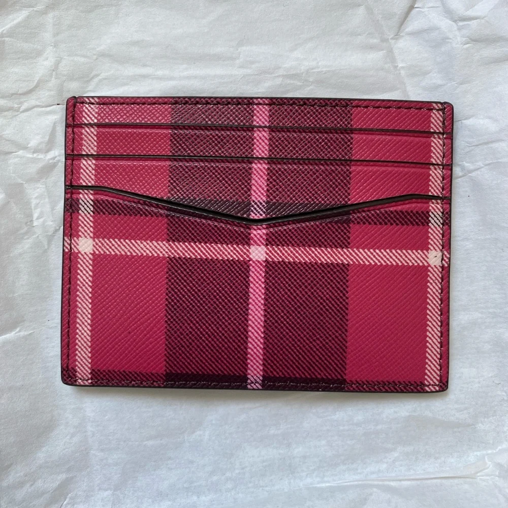 Kate spade Staci Plaid Small Slim Card Holder ❤️